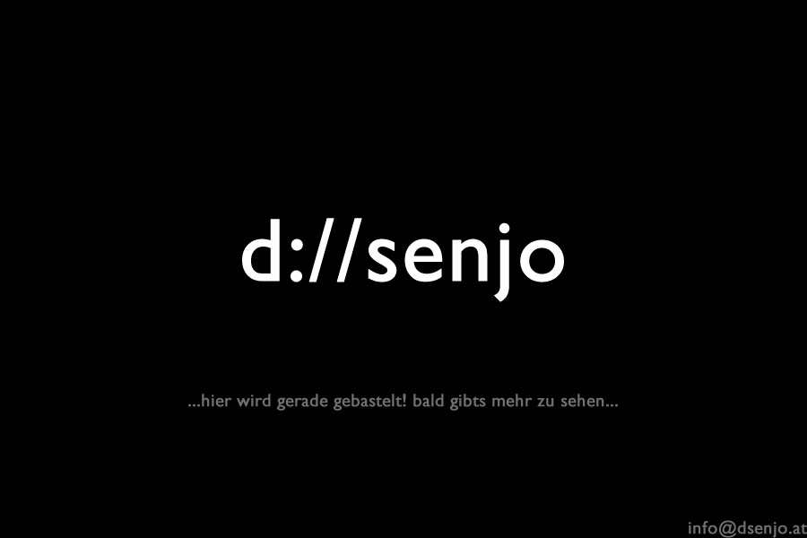 d://senjo ...Ihr maßgefertigter Internetauftritt